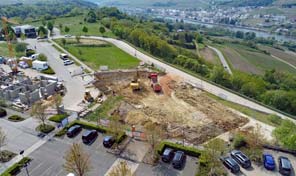 Luftbild Zenz Massivhaus Baustelle in Wincheringen 